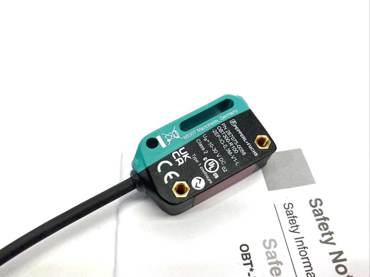 Pepperl+Fuchs OBT300-R100-2EP-IO-0,3M-V1-L Triangulation Sensor(BGS) 267075-0088 - Maverick Industrial Sales