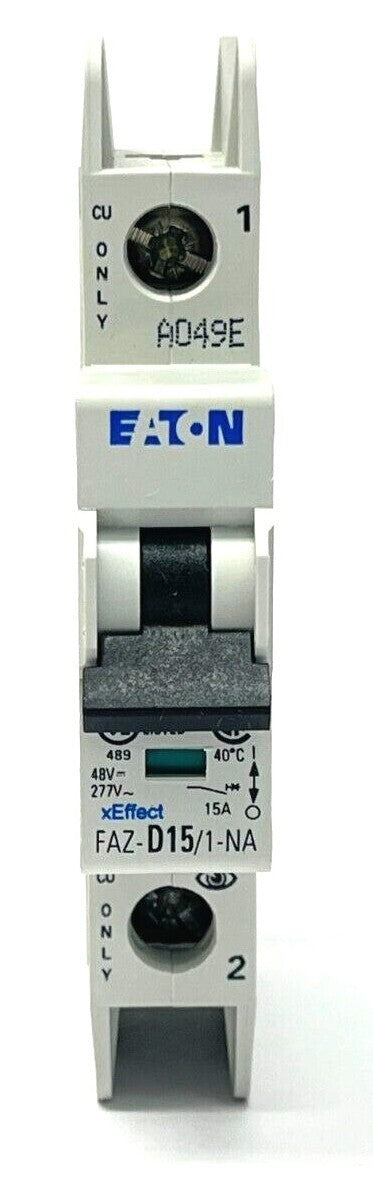 Eaton FAZ-D15/1-NA-SP Miniature Circuit Breaker 15A 277V 1-Pole - Maverick Industrial Sales