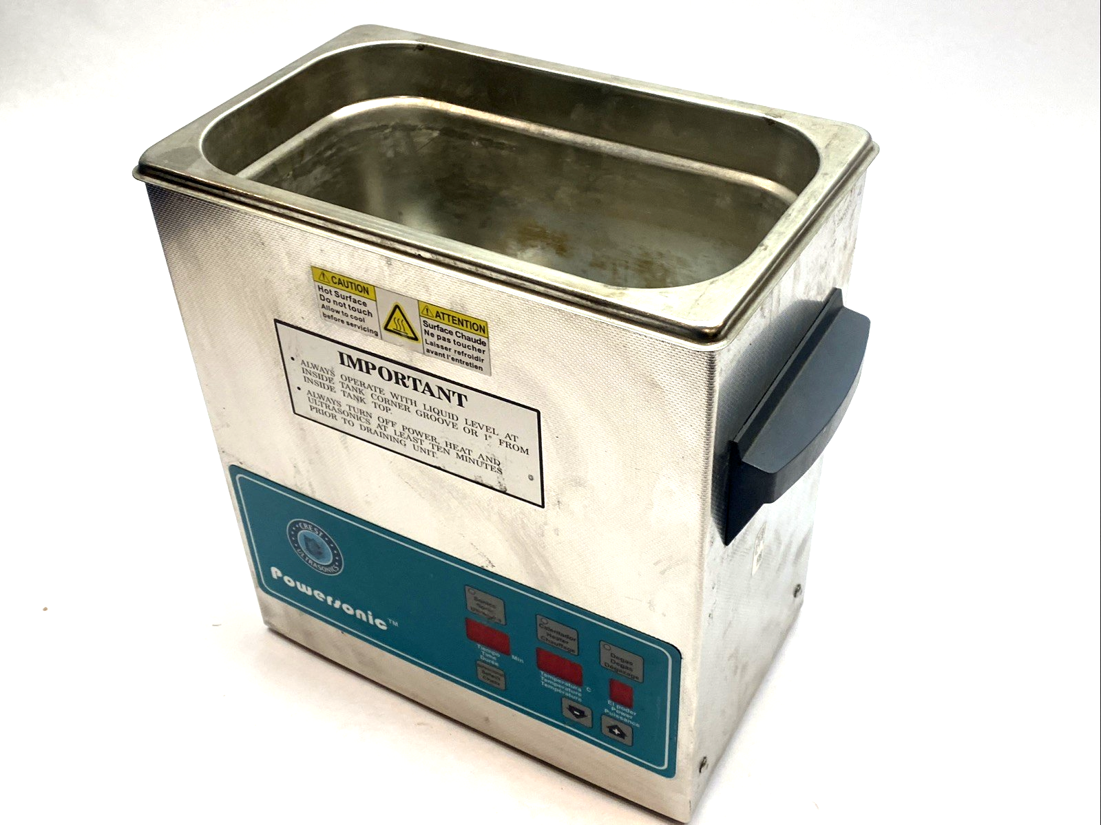 P360D | Crest Powersonic Digital Ultrasonic Cleaner 1.0 Gal 45kHz 115V - For parts or not working - Maverick Industrial Sales