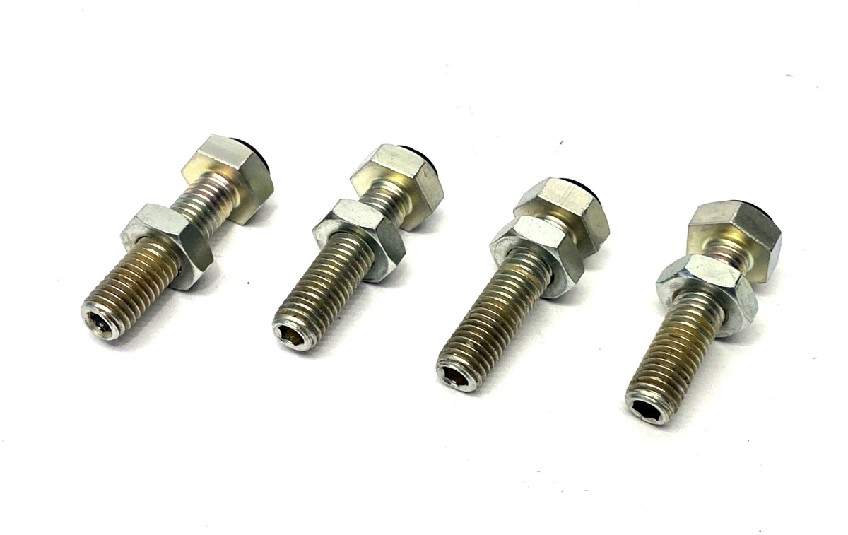 MiSUMi USTH10-60 Shoulder Type Stopper Bolt w/ Bumper M10 Thread 60mm Length 4PK - Maverick Industrial Sales