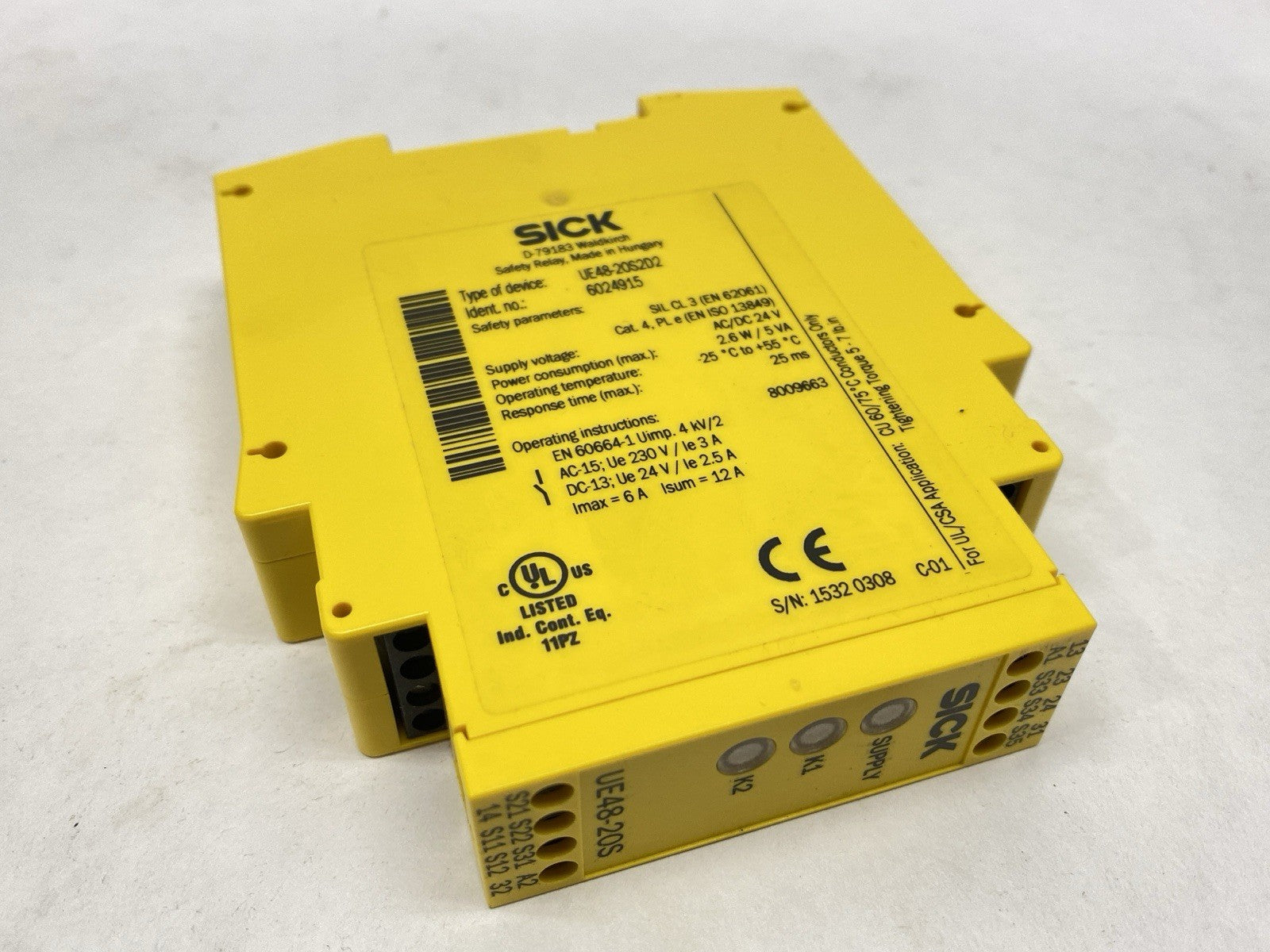 Sick UE48-20S2D2 Safety Relay 6024915 - Maverick Industrial Sales