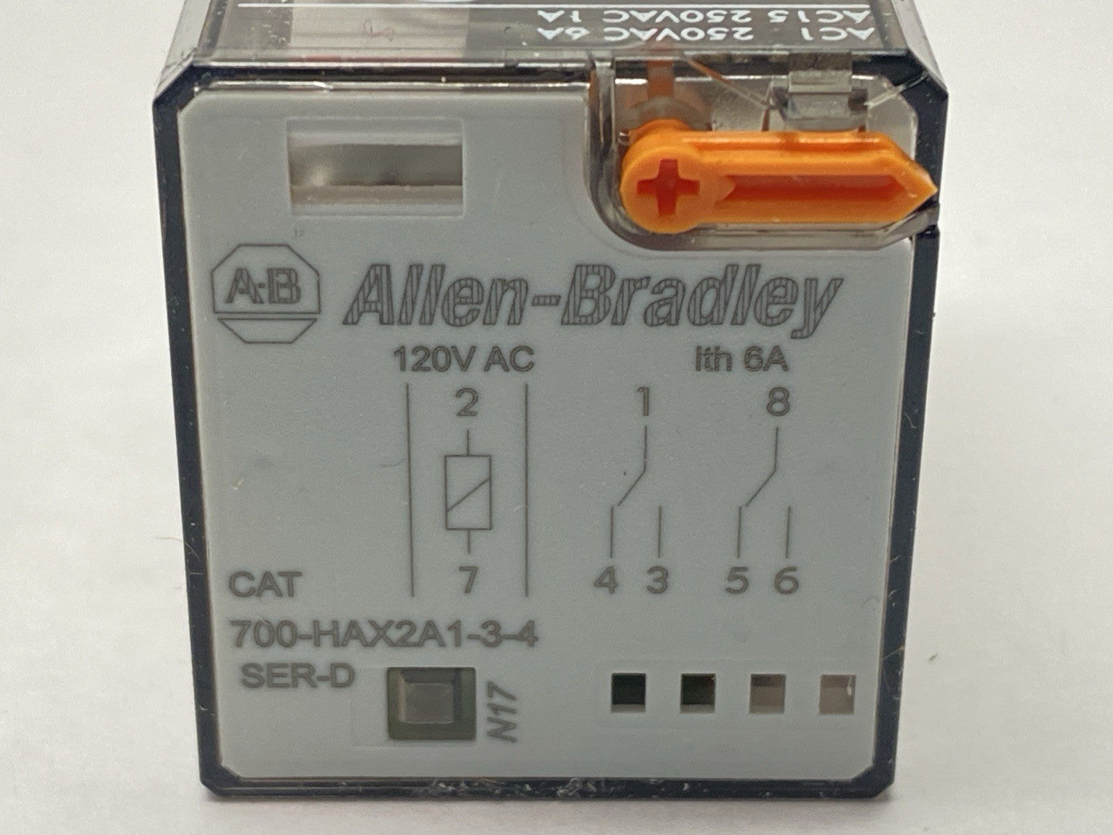 700-HAX2A1-3-4 | Allen Bradley Ser D Plug-In Relay 6A 120VAC - New – Open box - Maverick Industrial Sales