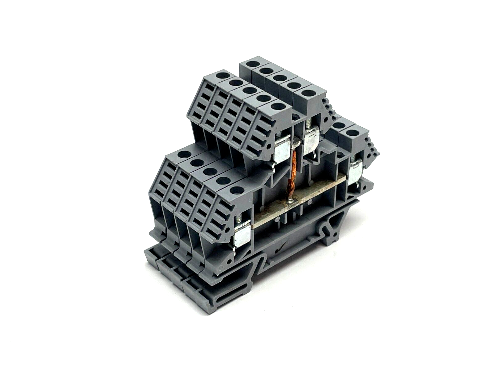 Morsettitalia EURO D4-2 Two Stage Feed-Through Terminal Block 43550 LOT OF 5 - Maverick Industrial Sales