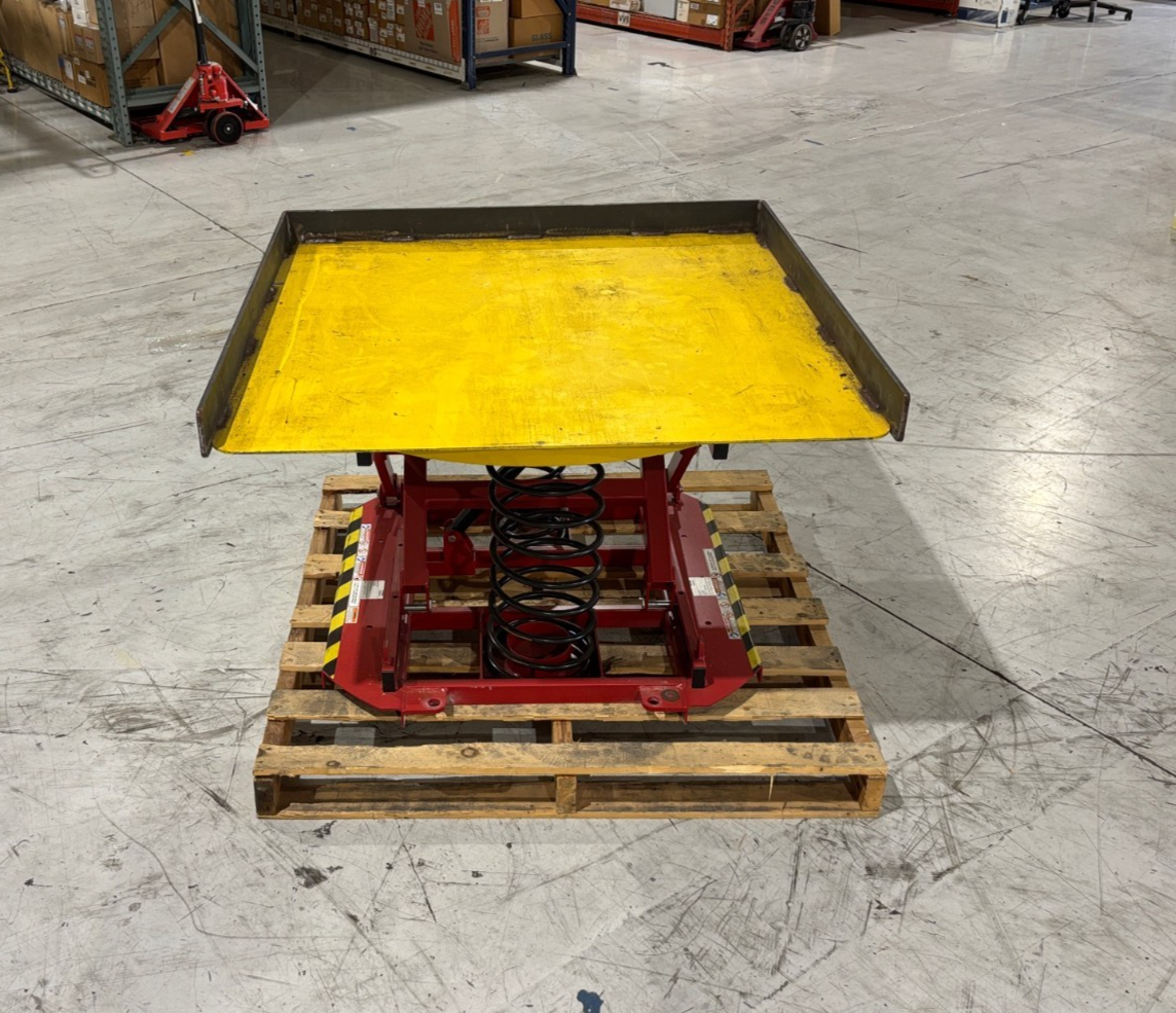 Southworth CPQ49030 Scissor Lift Table, Hydraulic Spring Pallet Positioner 45x45 - Maverick Industrial Sales