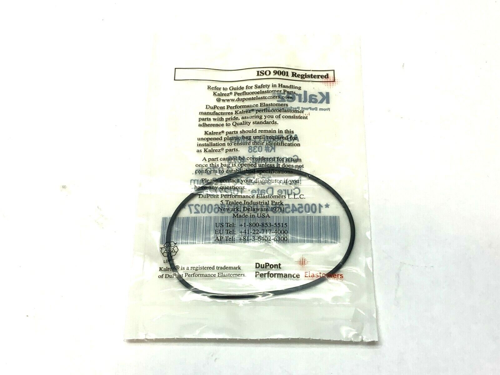 Kalrez AS-568A O-Ring Compound 4079 K#038 66.40mm X 1.78mm (Cure Date:2005) - Maverick Industrial Sales