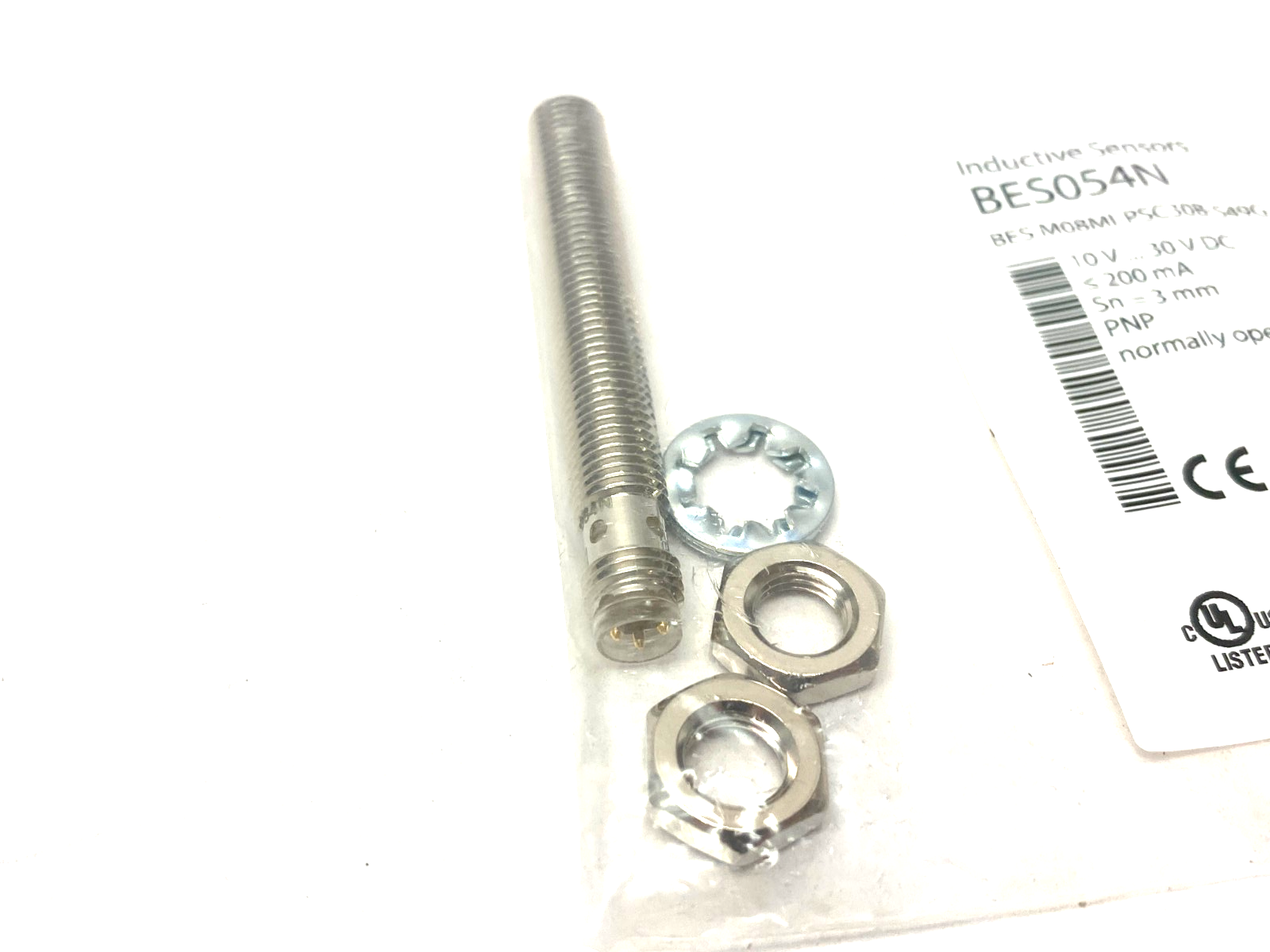 Balluff BES054N Inductive Proximity Sensor PNP 3mm Range BES M08MI-PSC30B-S49G - Maverick Industrial Sales