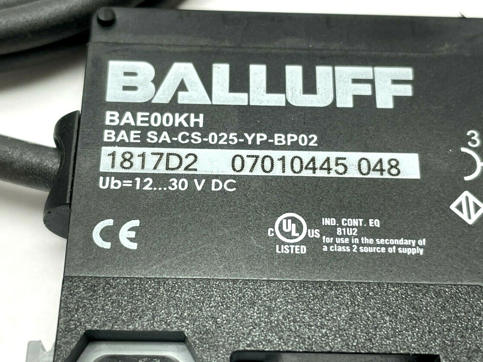 Balluff BAE00KH Amplifier for Capacitive Sensor Head BAE SA-CS-025-YP-BP02 - Maverick Industrial Sales