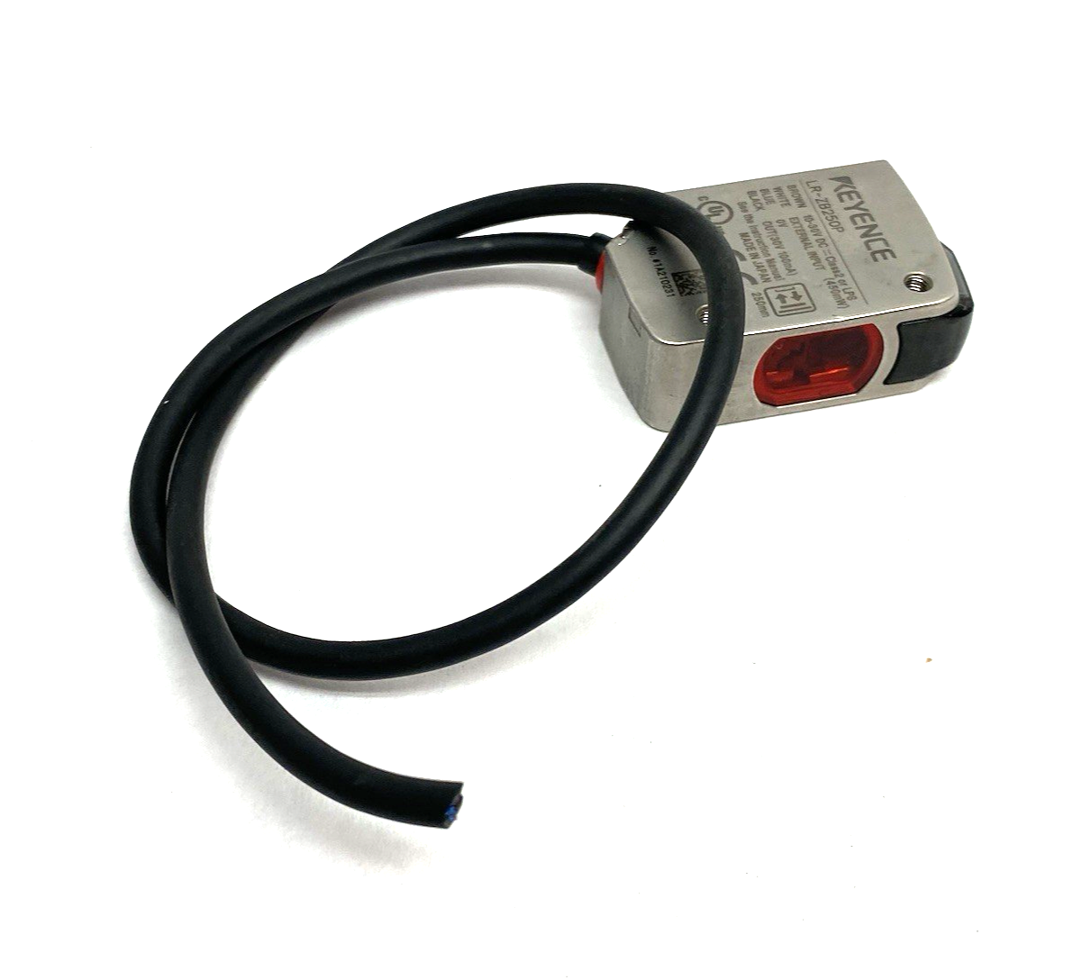 LR-ZB250P | Keyence Self-Contained CMOS Laser Distance Based Sensor SHORT LEADS - Used - Maverick Industrial Sales