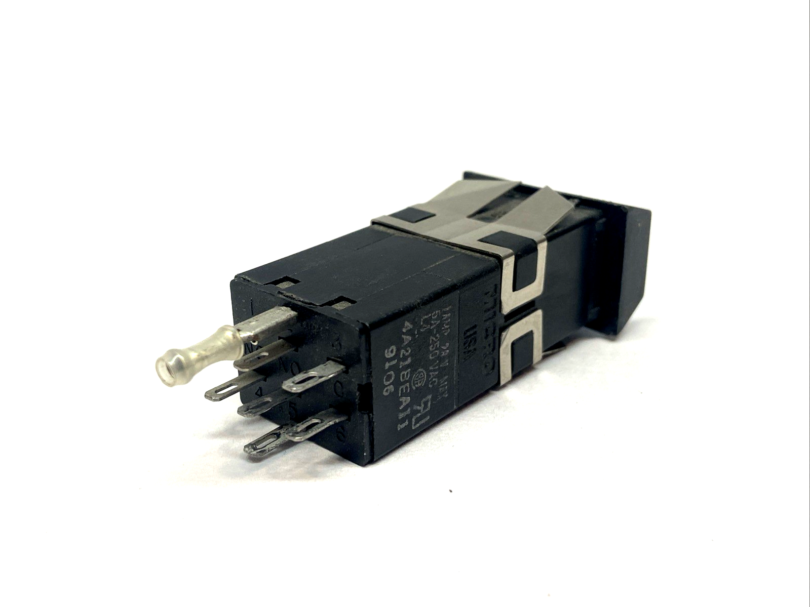 4A21BEA11 | Honeywell Micro Control Blue ON Pushbutton Switch - Used - Maverick Industrial Sales