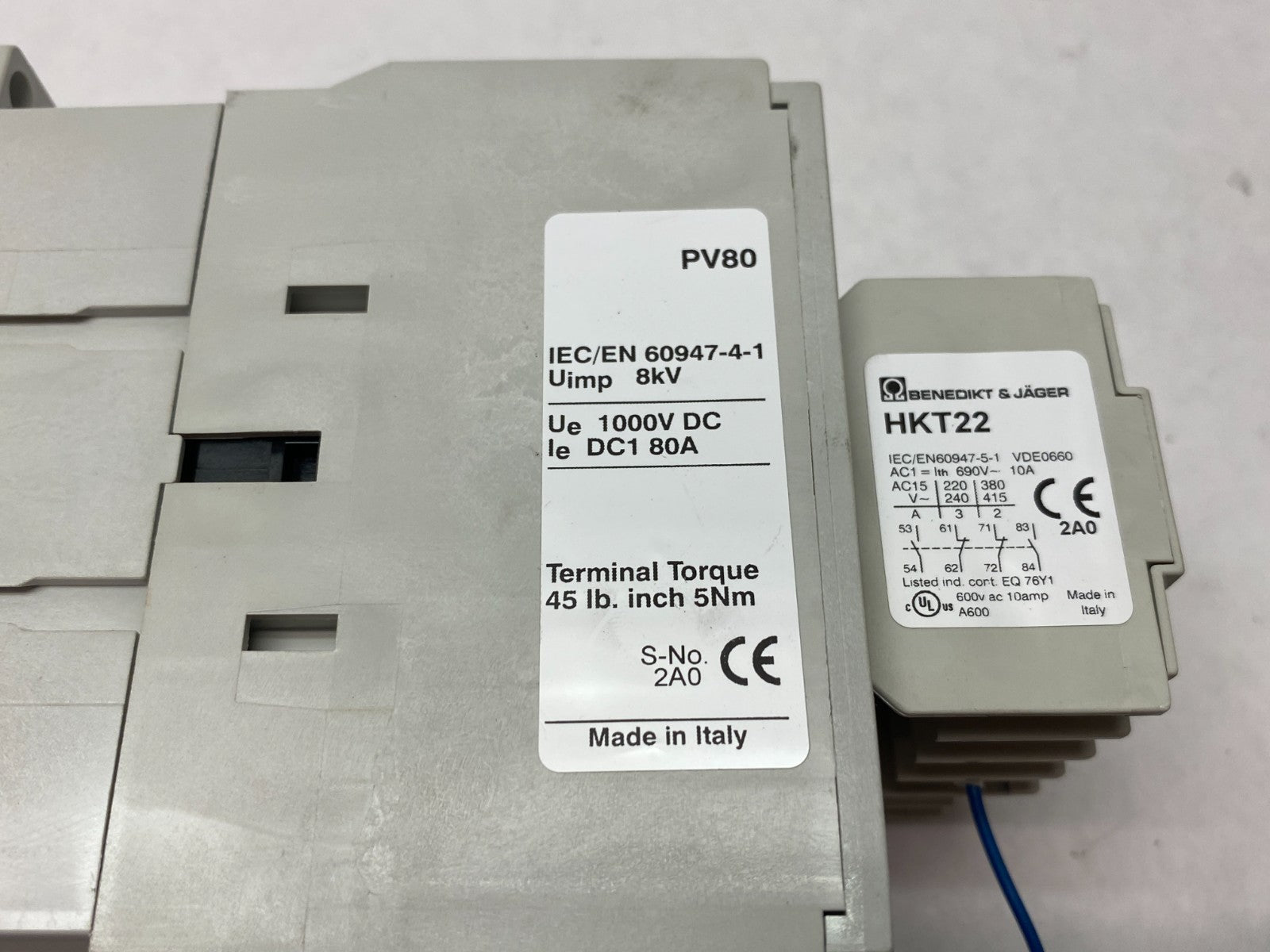 Benedict K3PV-80A00=24 Switching Contactor DC 4-Pole 80A 1000V - Maverick Industrial Sales