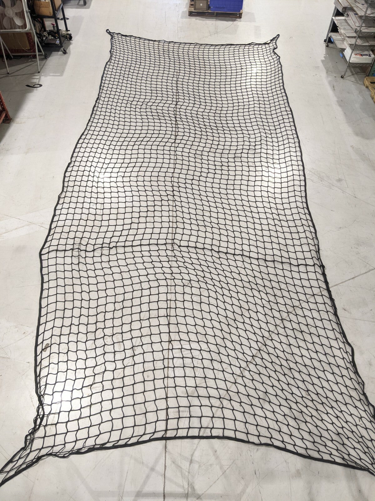 InCord M3000BK Knotless Netting 4" Square Holes 2" Web Border 26.25ft x 12ft - Maverick Industrial Sales