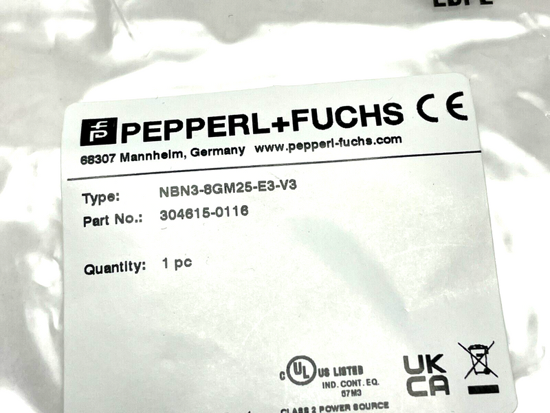 Pepperl+Fuchs NBN3-8GM25-E3-V3 Inductive Sensor 304615-0116 - Maverick Industrial Sales