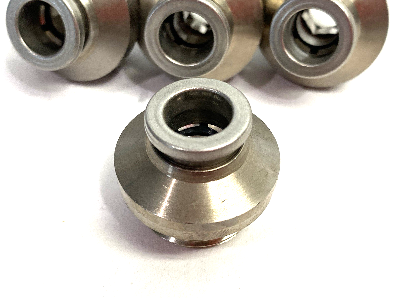 KQB2S10-G04 | SMC Metal Straight Male Fitting, Hex Internal, 10mm Tube OD LOT OF 7 - New – Open box - Maverick Industrial Sales