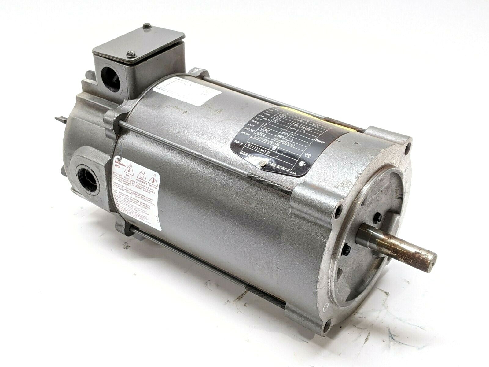 Baldor VDP3440 Electric Motor .75HP 1750RPM 90V TEFC - Maverick Industrial Sales