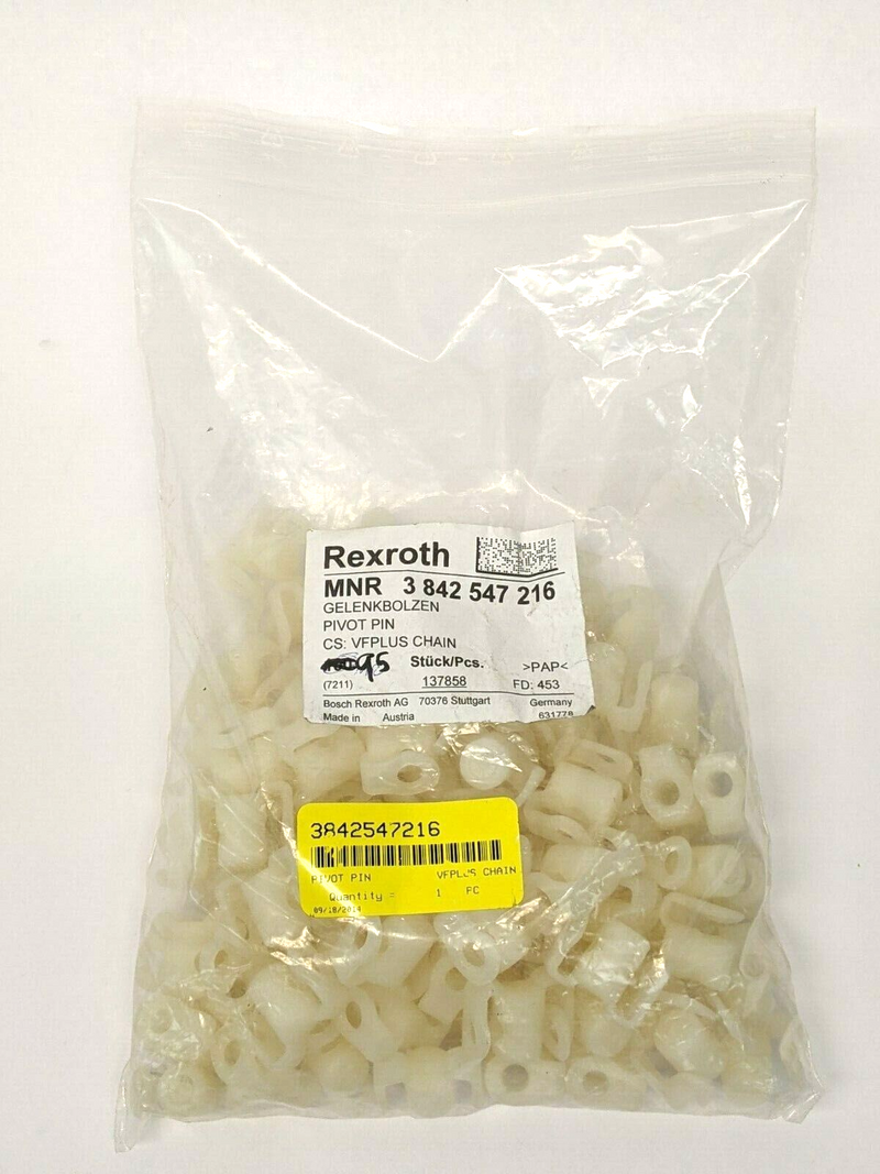 Bosch Rexroth 3842547216 Pivot Pin VFPlus Chain PKG OF 95 - Maverick Industrial Sales