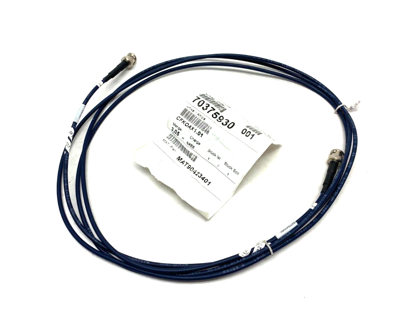 Igus CFKOAX1.01 Chainflex CFKoax Coaxial Cable 3.05m Length - Maverick Industrial Sales