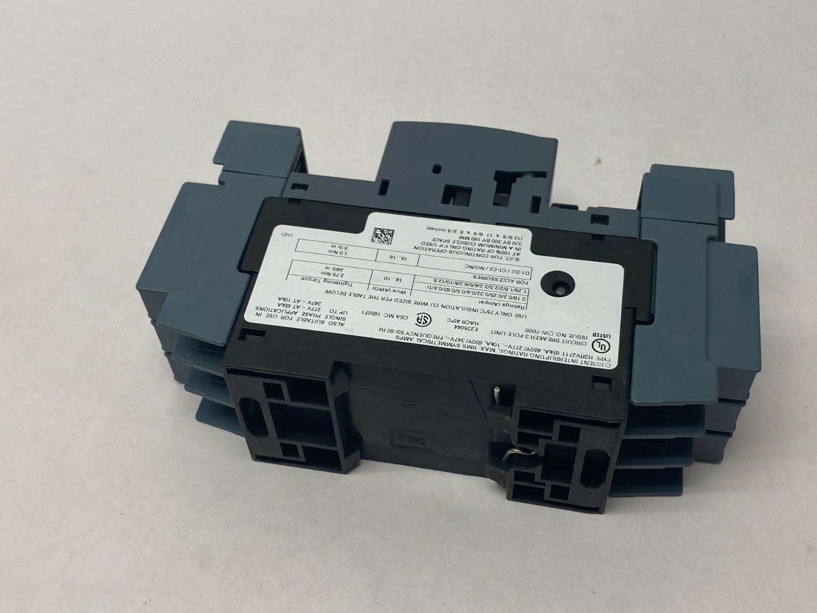 Siemens 3RV2711-1HD10 SIRIUS Motor Starter Circuit Protector Frame Size S00 - Maverick Industrial Sales