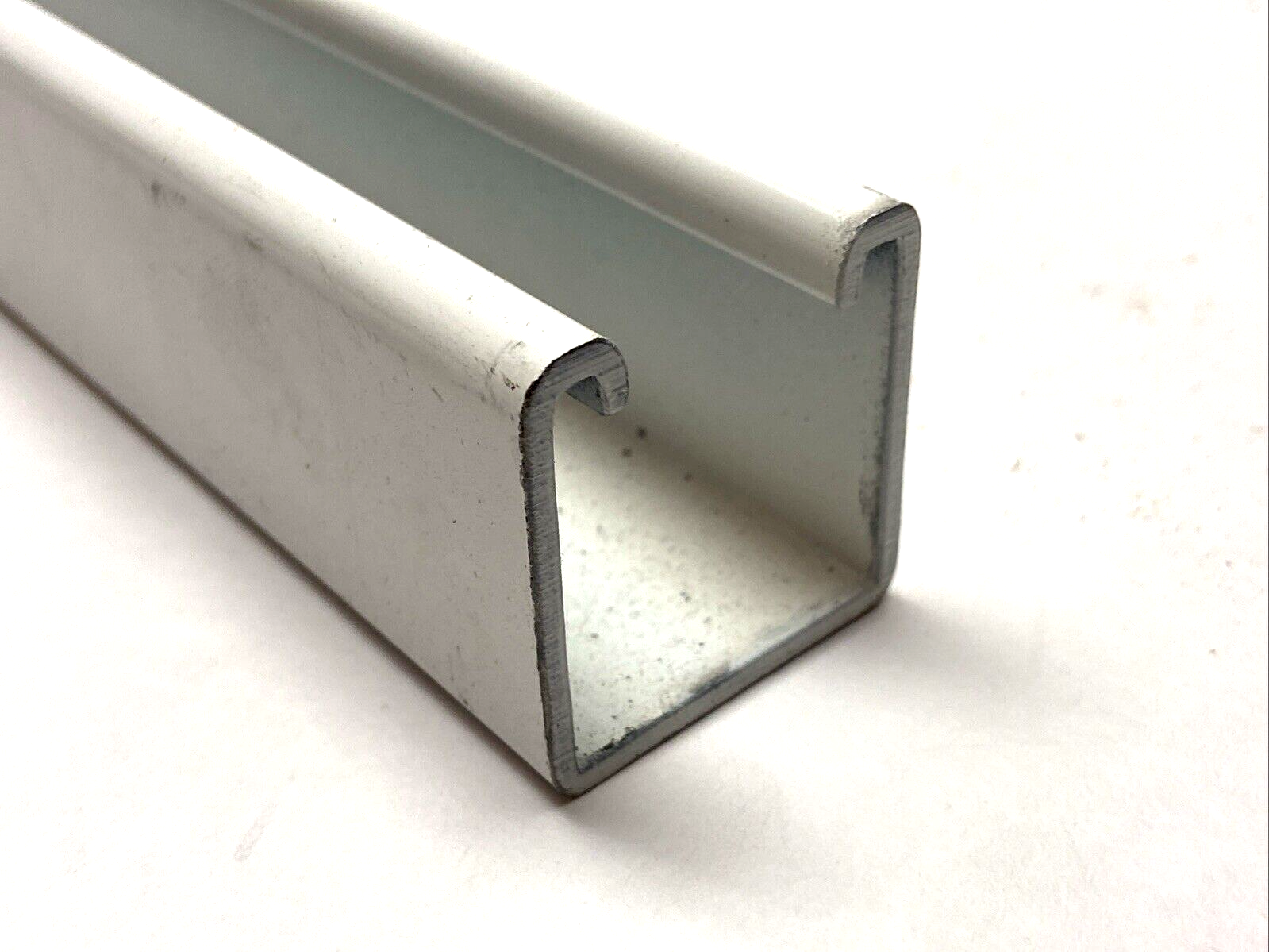Strut Channel Solid White Powder-Coated Steel 2ft Length - Maverick Industrial Sales