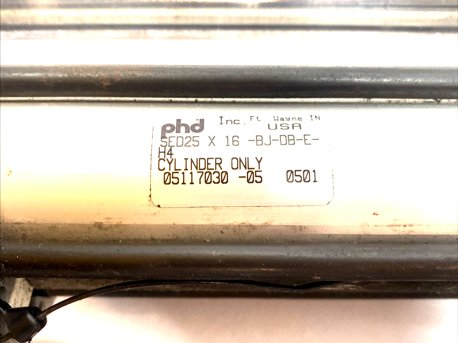 SED25 X 16-BJ-DE-E-H4 | PHD Pneumatic Slide Cylinder 25 Bore 16" - Used - Maverick Industrial Sales