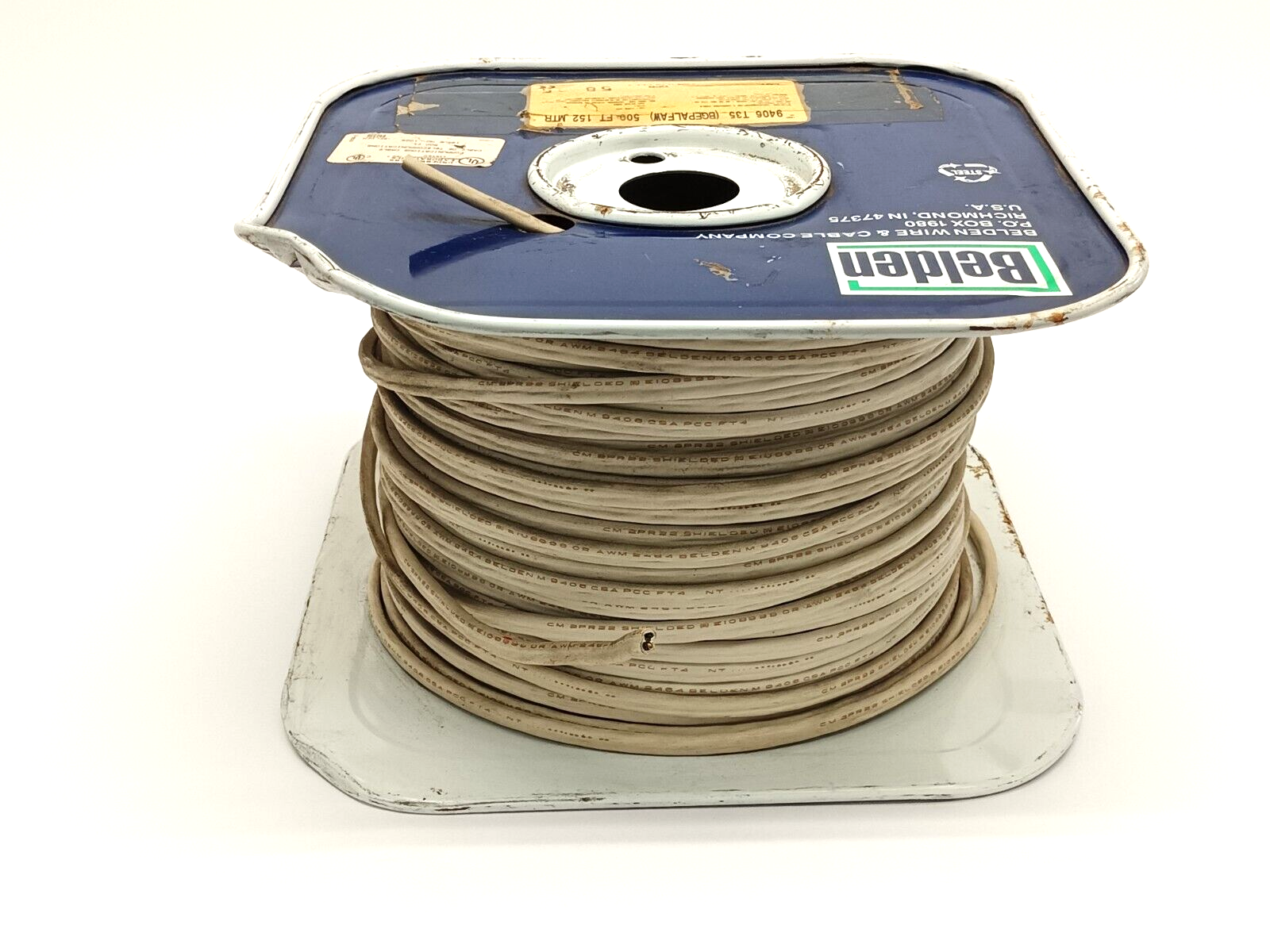 Belden 9406 T35 BGEPALFAW Beige Shielded Comm. Cable 22 AWG Tinned Copper 250' - Maverick Industrial Sales