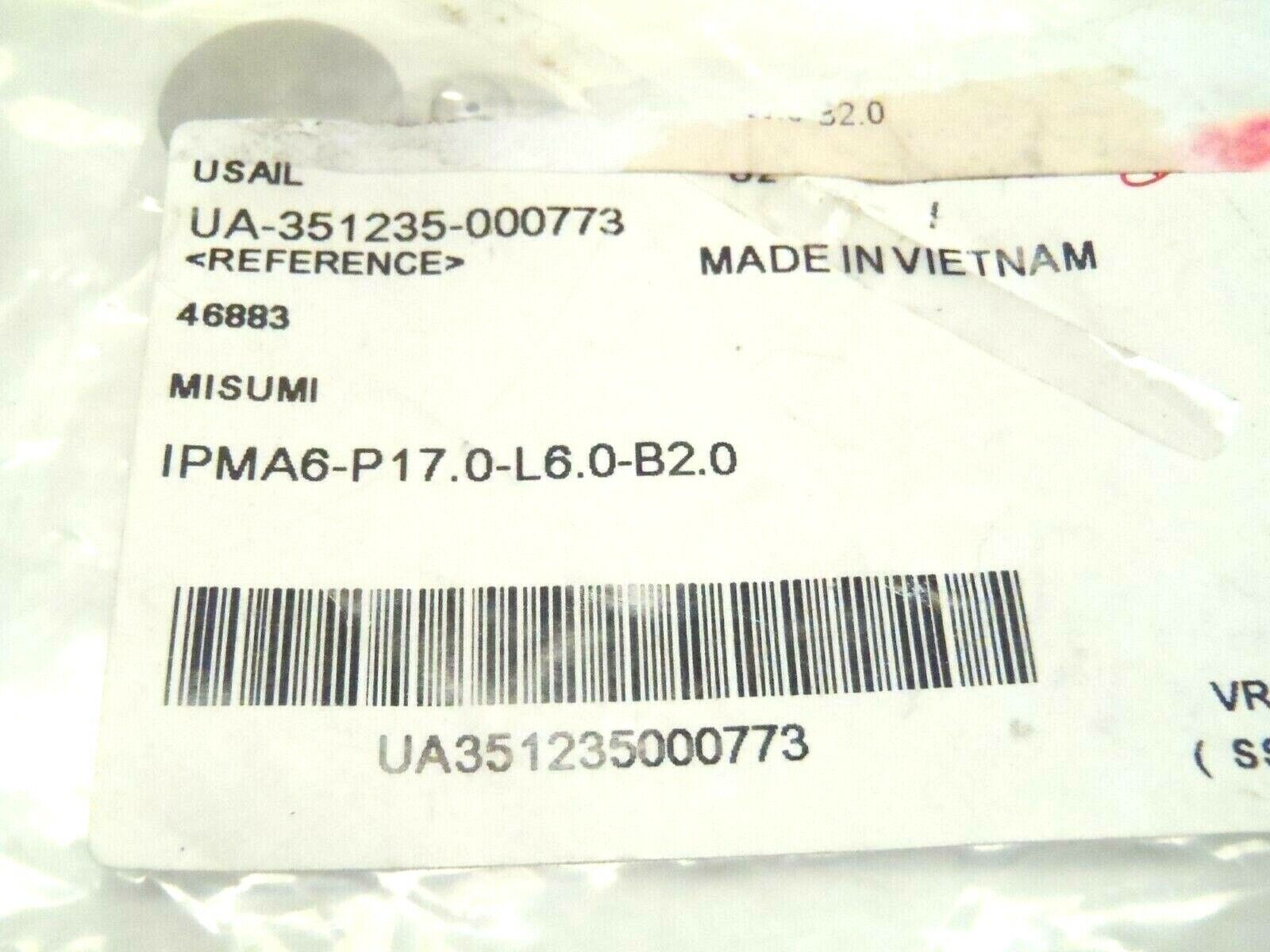 Misumi IPMA6-P17-L6-B2 Locating Pins for Grippers - Stepped LOT OF 2 - Maverick Industrial Sales