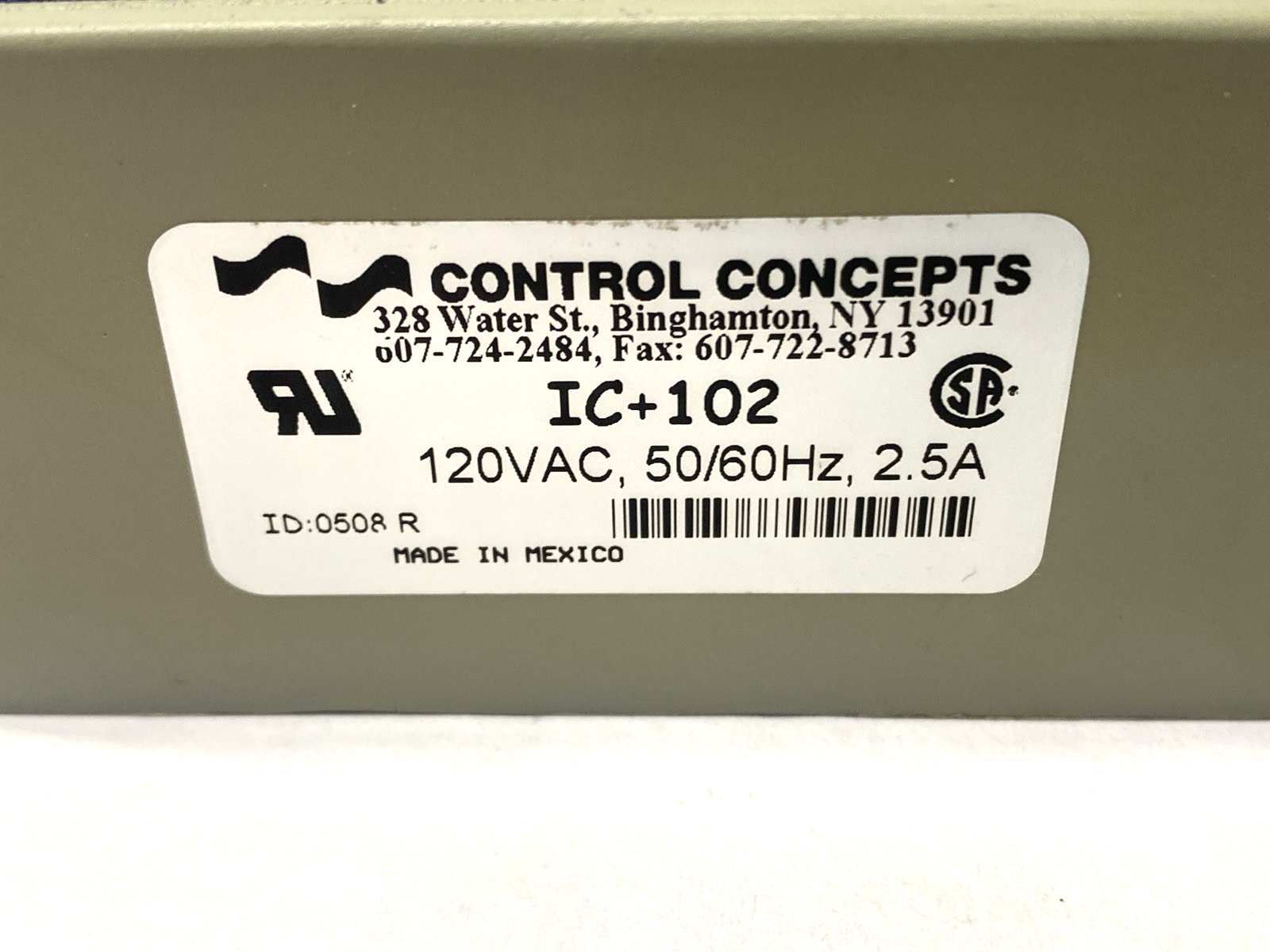 Control Concepts IC+102 Active Tracking Filter Islatrol Plus - Maverick Industrial Sales