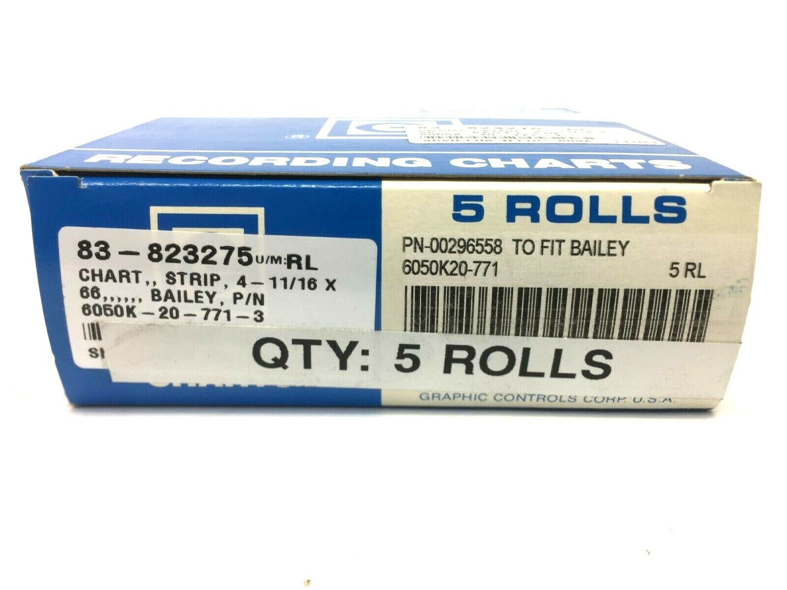 Graphic Controls 00296558 Recordings Charts PKG OF 5 - Used - Maverick Industrial Sales