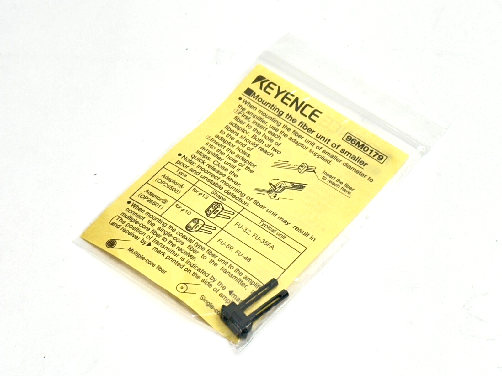 Keyence OP-26500 Adapter A For f1.3 Fiber Unit - Maverick Industrial Sales