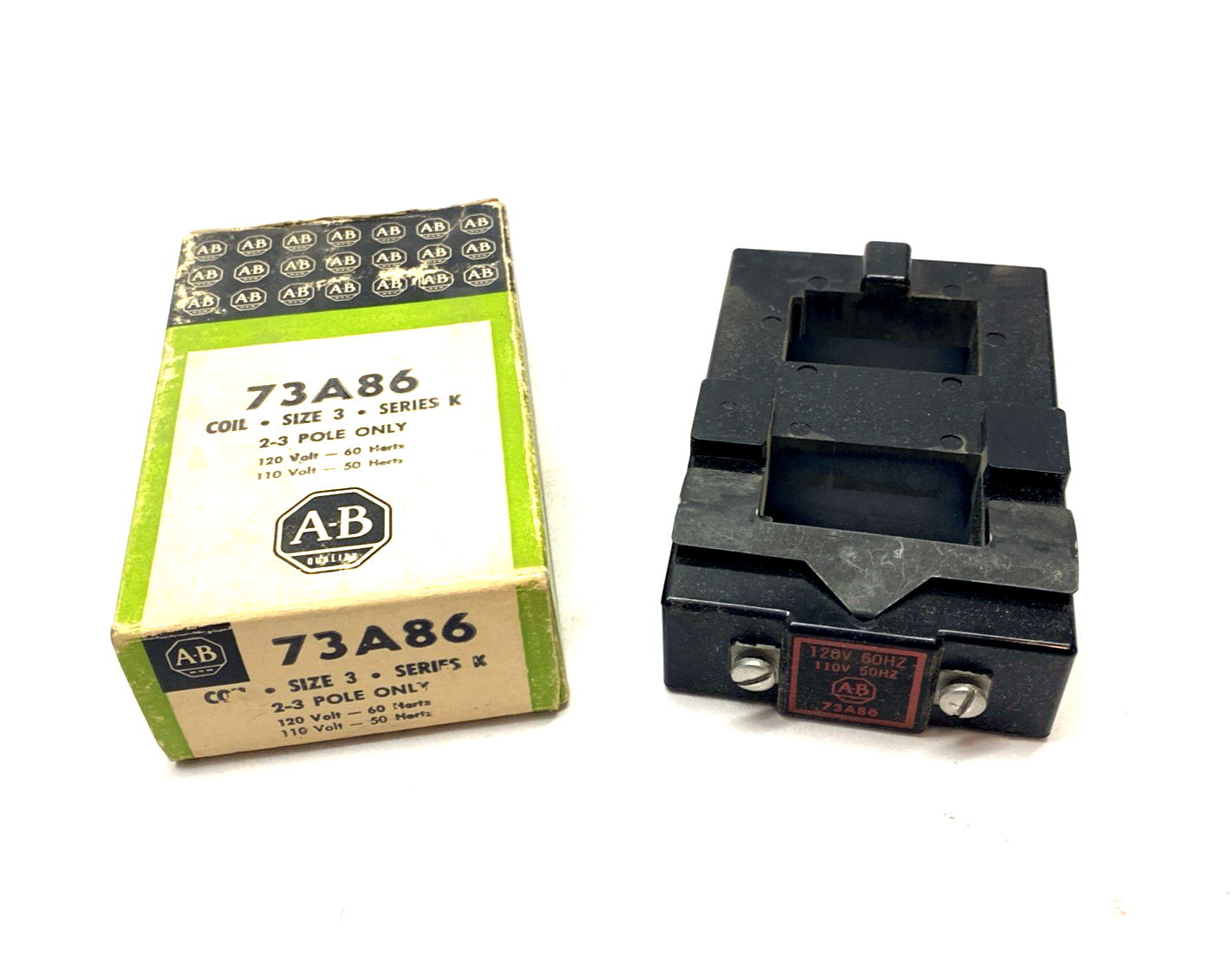 Allen Bradley 73A86 Contactor Coil, Series K Size 3, 2-3 Pole, 110/120V - Maverick Industrial Sales