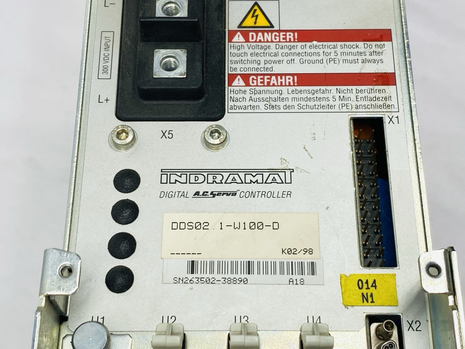Indramat DDS02.1-W100-D Digital AC Servo Controller w/ DAE 1.1 109-0785-4B19-04 - Maverick Industrial Sales