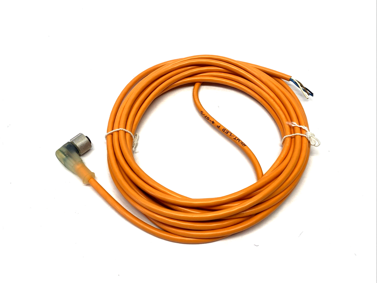 902-51603 | SensoPart Cordset M12 Angle 4-Pin Female 5m L4-5M-W-PL-PUR - New – Open box - Maverick Industrial Sales