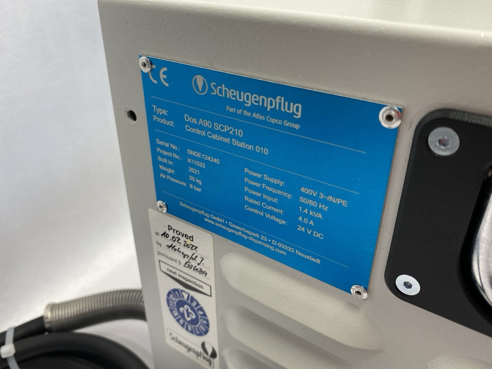Dos A90 SCP210 | Atlas Copco Scheugenpflug Control Cabinet Metering Station - Used - Maverick Industrial Sales