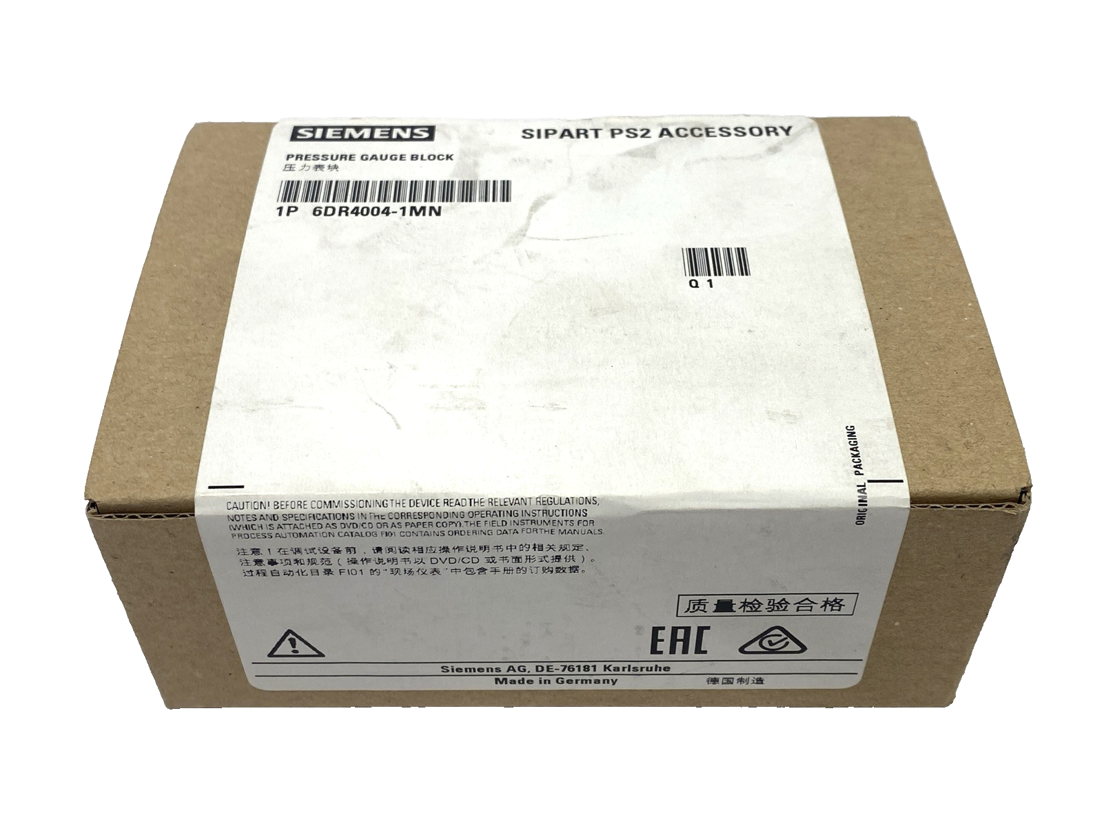 Siemens 6DR4004-1MN Pressure Gauge Block, Manometer Manifold - Maverick Industrial Sales