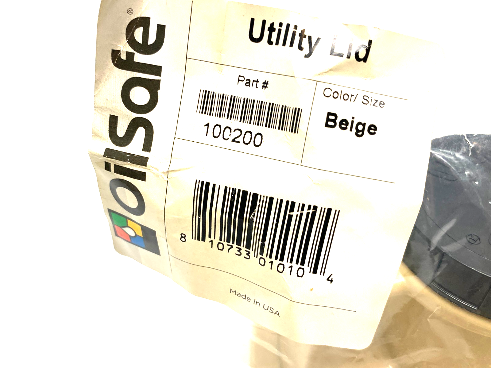 100200 | Oilsafe Multipurpose Utility Lid, Beige, 48mm Opening - New - Maverick Industrial Sales