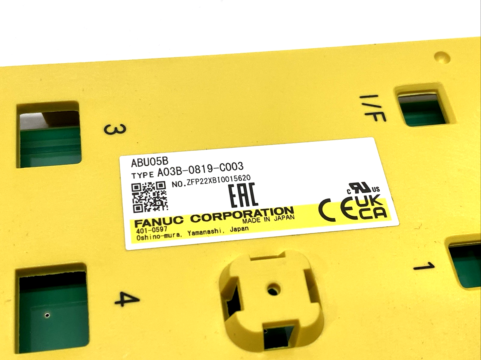 Fanuc ABU05B 3-Slot I/O Module Base Unit PLC Rack A03B-0819-C003 - Maverick Industrial Sales
