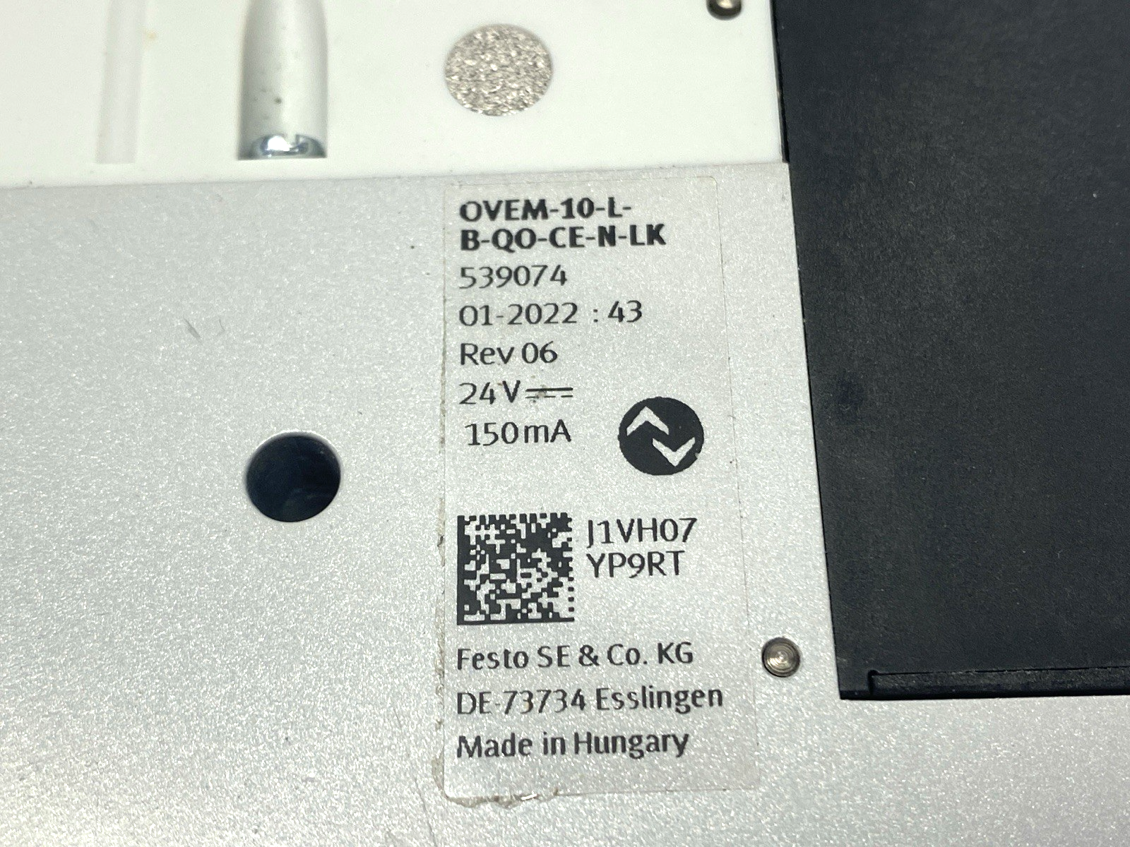 Festo OVEM-10-L-B-QO-CE-N-LK Vacuum Generator 539074 24V - Maverick Industrial Sales