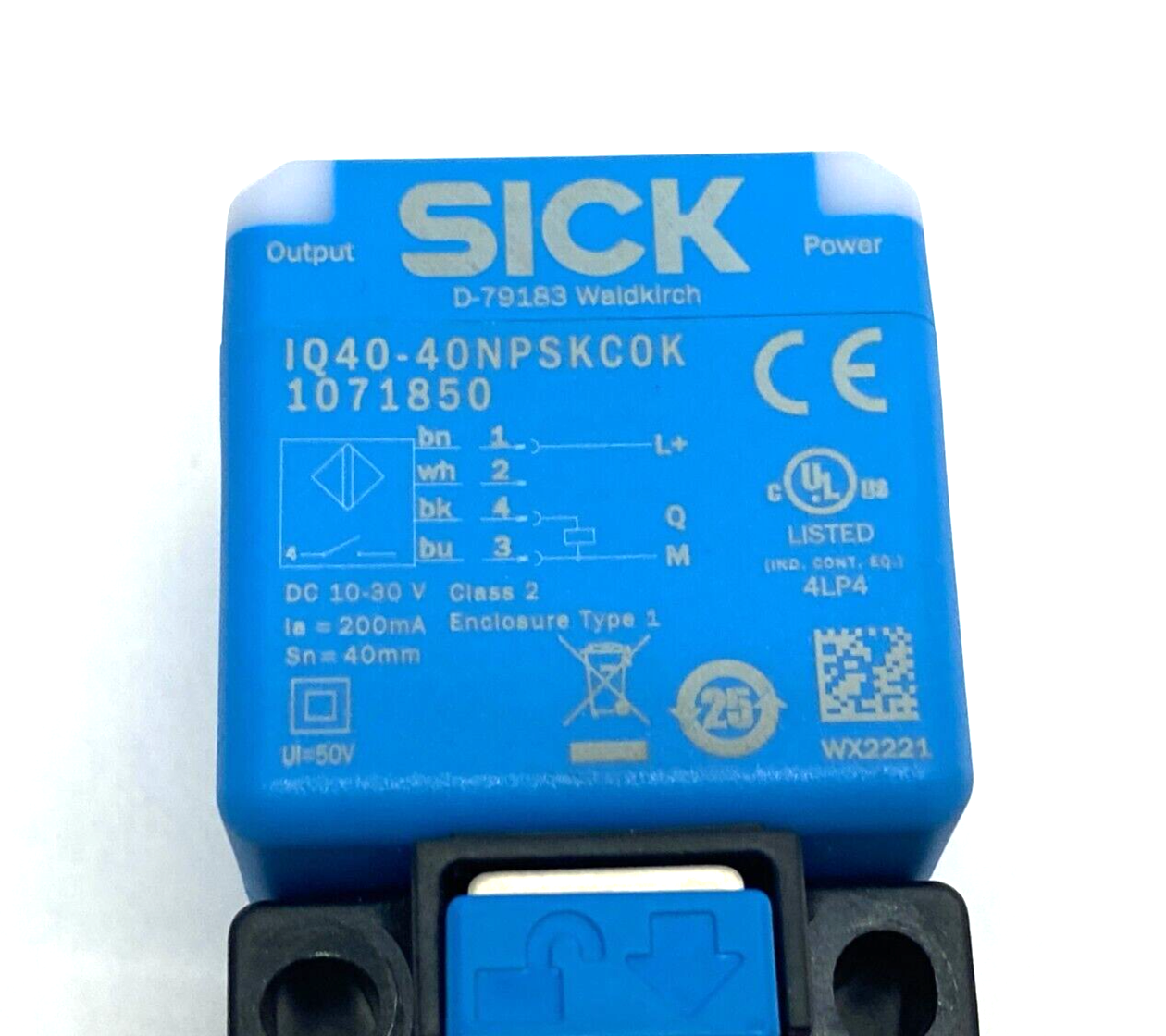Sick IQ40-40NPSKC0K Inductive Proximity Sensor IQG Series 40mm Range 1071850 - Maverick Industrial Sales