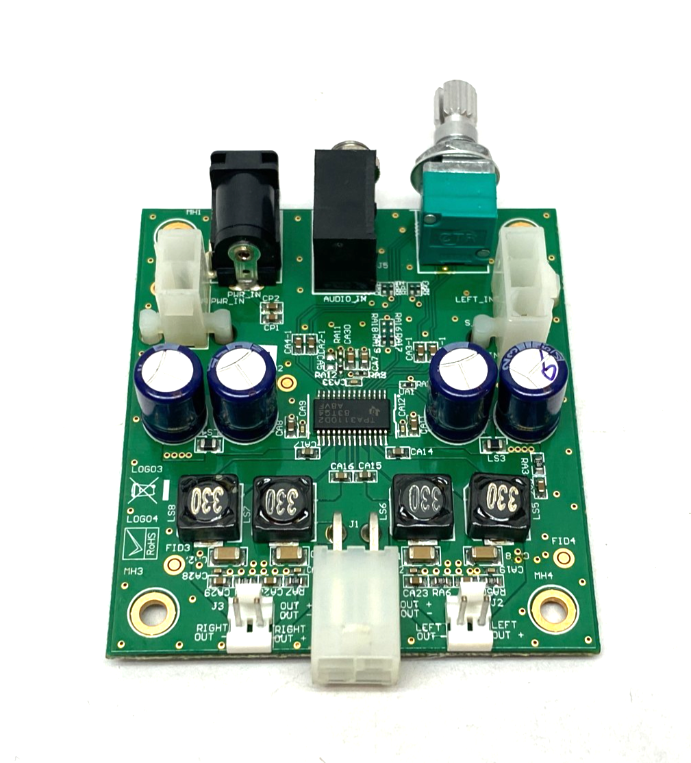 MA-2001 | Misco Amplifiers 2 Channel, 25W, PCB Style Amplifier with Volume Control - New – Open box - Maverick Industrial Sales