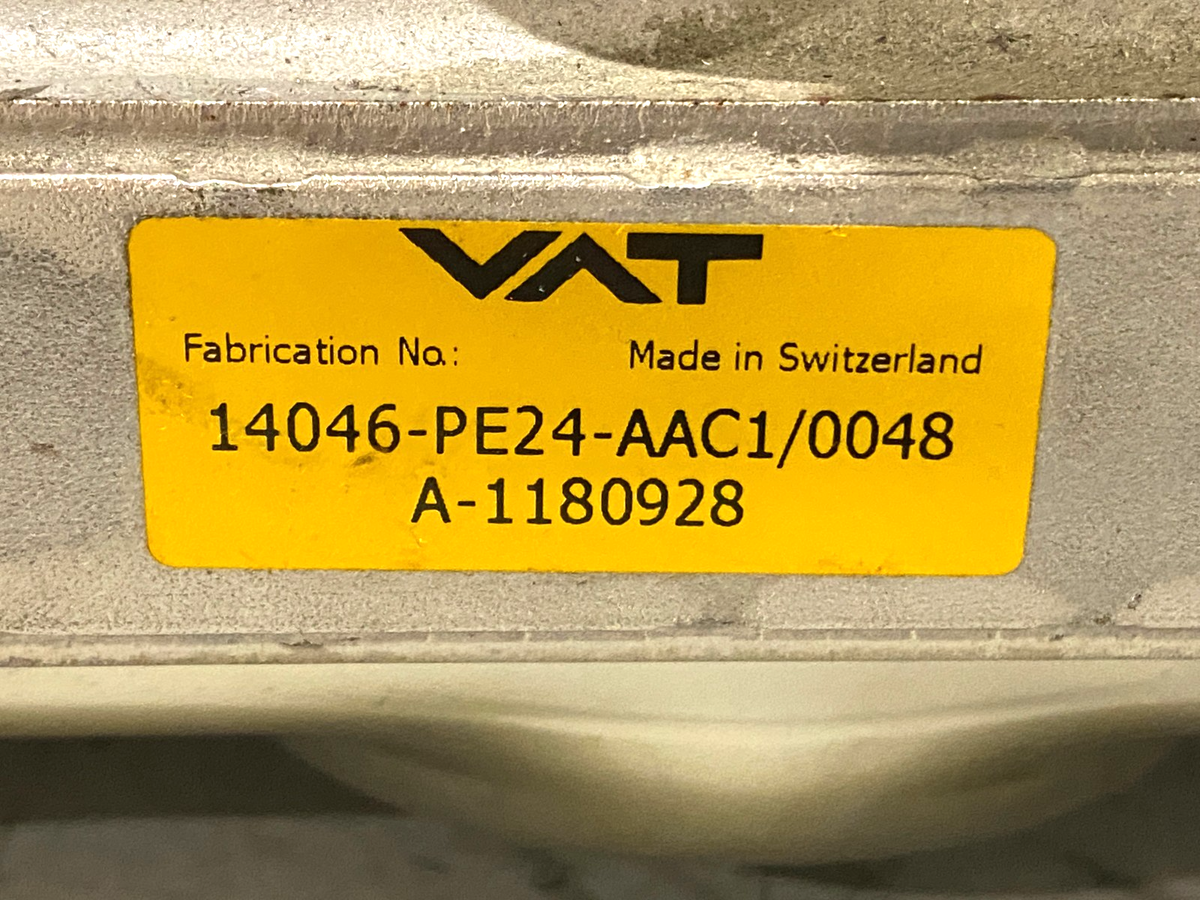 VAT 14046-PE24-AAC1/0048 HV Gate Valve, Stainless Steel, 200mm ID, ISO-F Flange - Maverick Industrial Sales