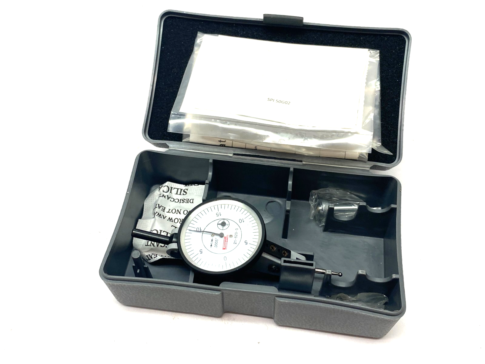 SPI 21-529-3 Integral Dial Test Indicator 0.060", .0005" 0-15-0 Read WHOLE KIT - Maverick Industrial Sales