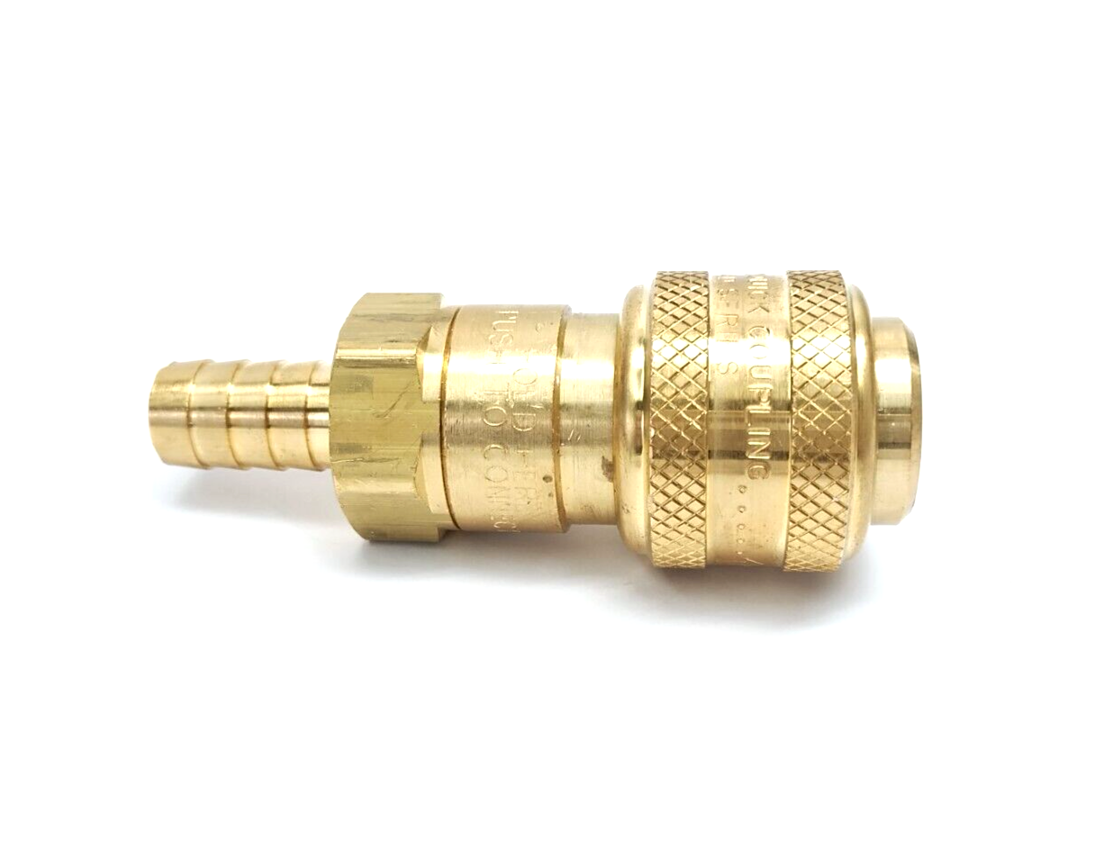 Dixon 4DS4-B Pneumatic Automatic Hose Barb Coupler 1/2" Hose I.D. 1-1/16" Hex - Maverick Industrial Sales
