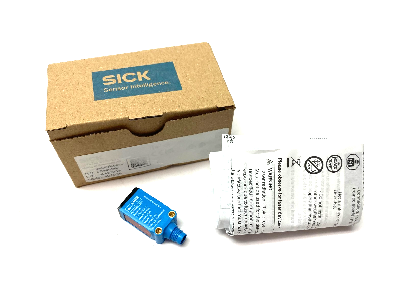 Sick WS4SL-3D2236 Miniature Through-Beam Photoelectric Sensor 2064095 - Maverick Industrial Sales