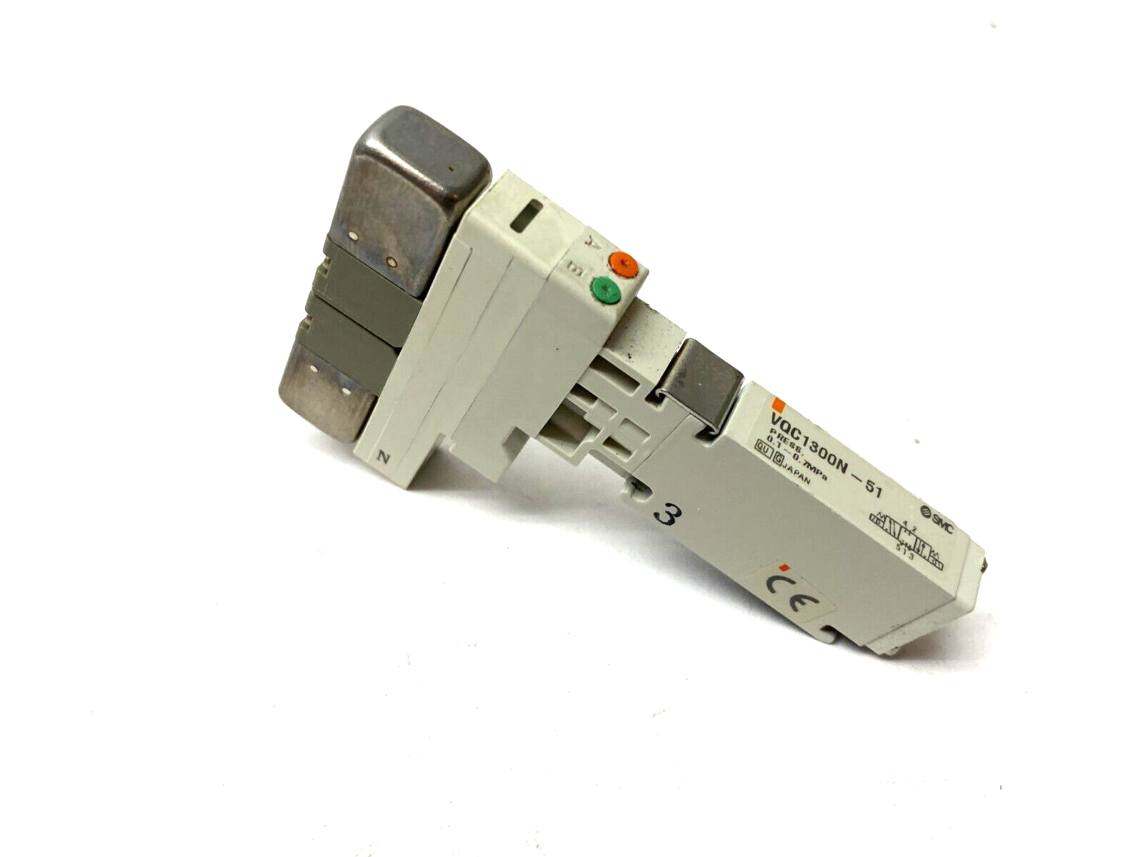 SMC VQC1300N-51 Plug-In Double Solenoid Valve 0.1~0.7MPa - Maverick Industrial Sales