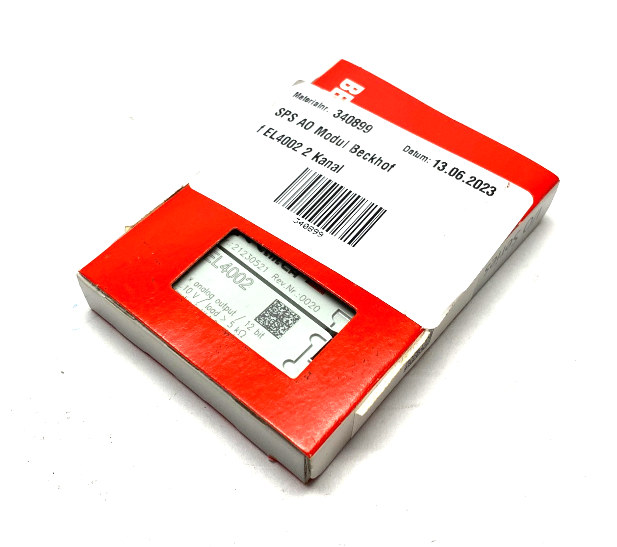 Beckhoff EL4002 EtherCAT 2-Channel Analog Output Terminal 12-Bit 0-10V - Maverick Industrial Sales