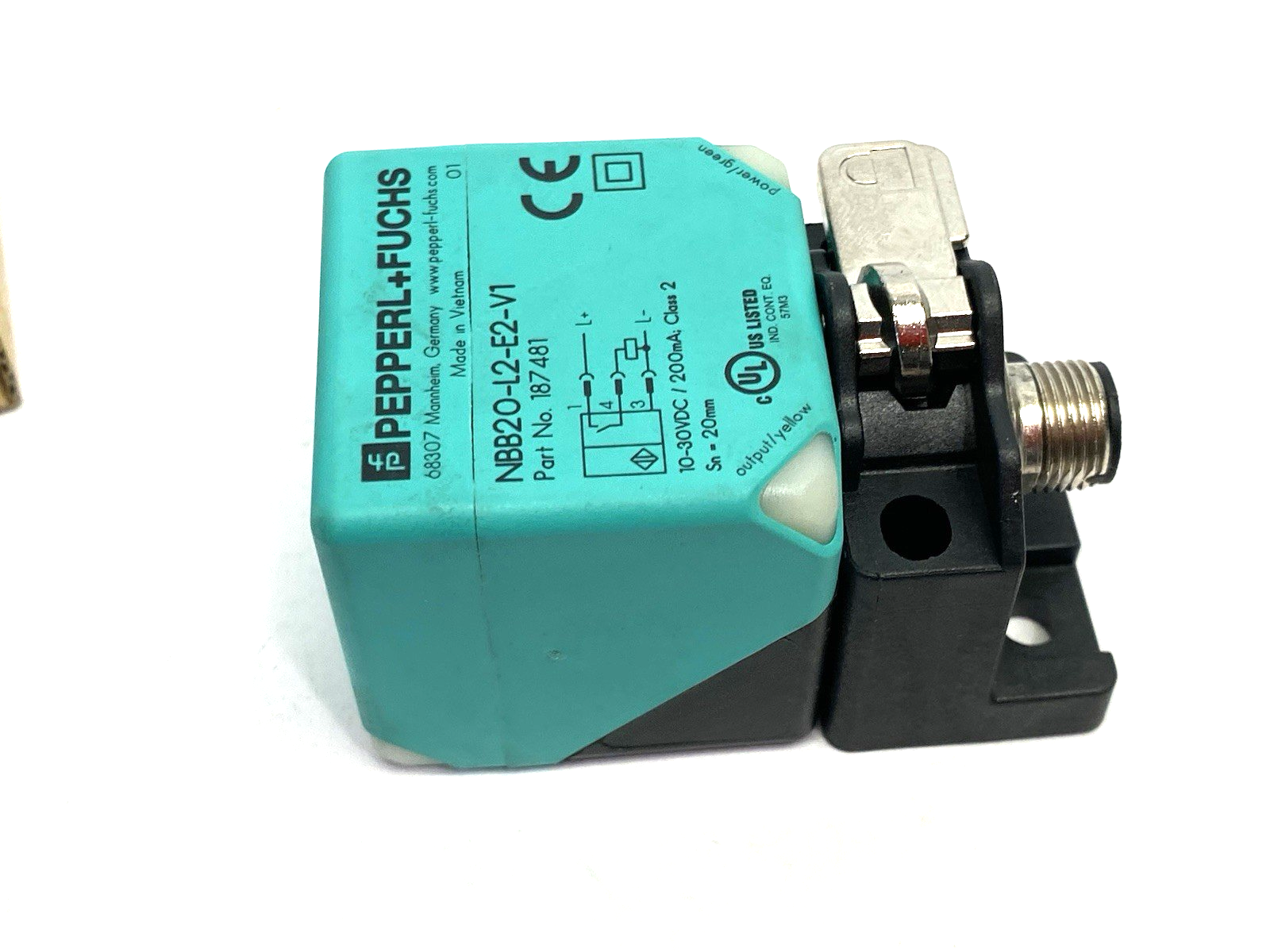 NBB20-L2-E2-V1 | Pepperl+Fuchs Inductive Cube Sensor, 4-LEDs, 187481 - Used - Maverick Industrial Sales