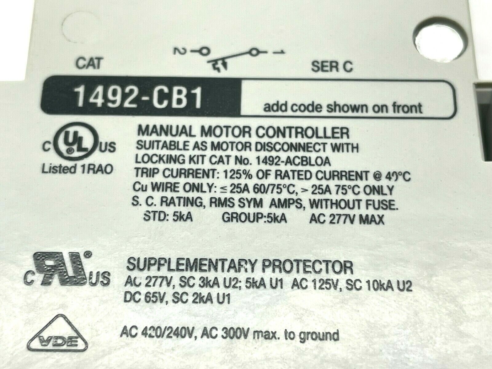 Allen Bradley 1492-CBLG050 Circuit Breaker LOT OF 3 - Maverick Industrial Sales