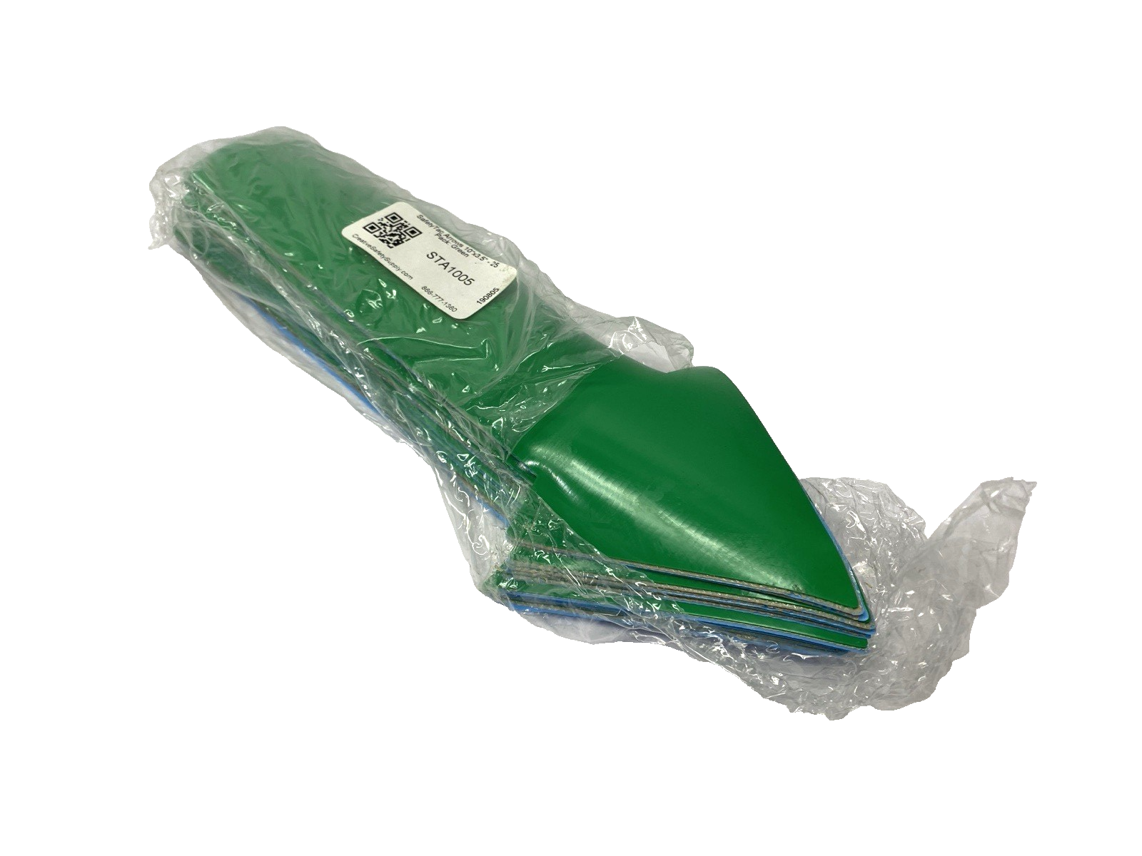 STA1005 | SafetyTac Green Arrow Floor Marking Sticker 10" x 3.5" PACKAGE OF 11 - New – Open box - Maverick Industrial Sales