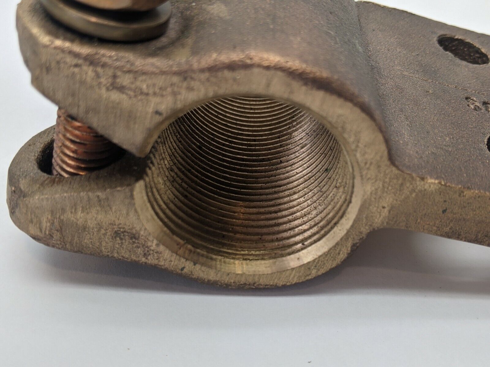 Dossert SCB150-1-3N-90V-T12 Bronze Copper Stud Flat Bar Threaded Lug Connector - Maverick Industrial Sales
