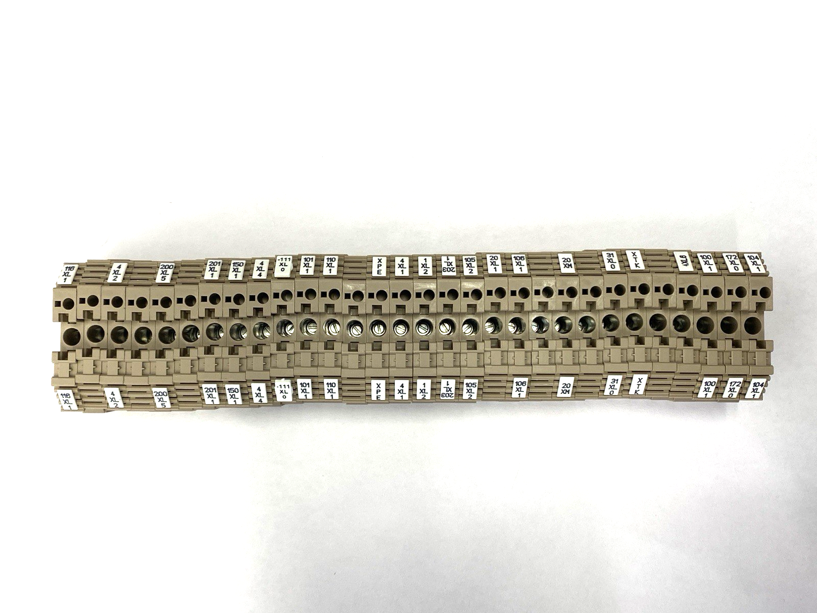 WEW 35/2 | Weidmuller Terminal Block End Bracket Dark Beige 1061200000 LOT OF 30 - Used - Maverick Industrial Sales