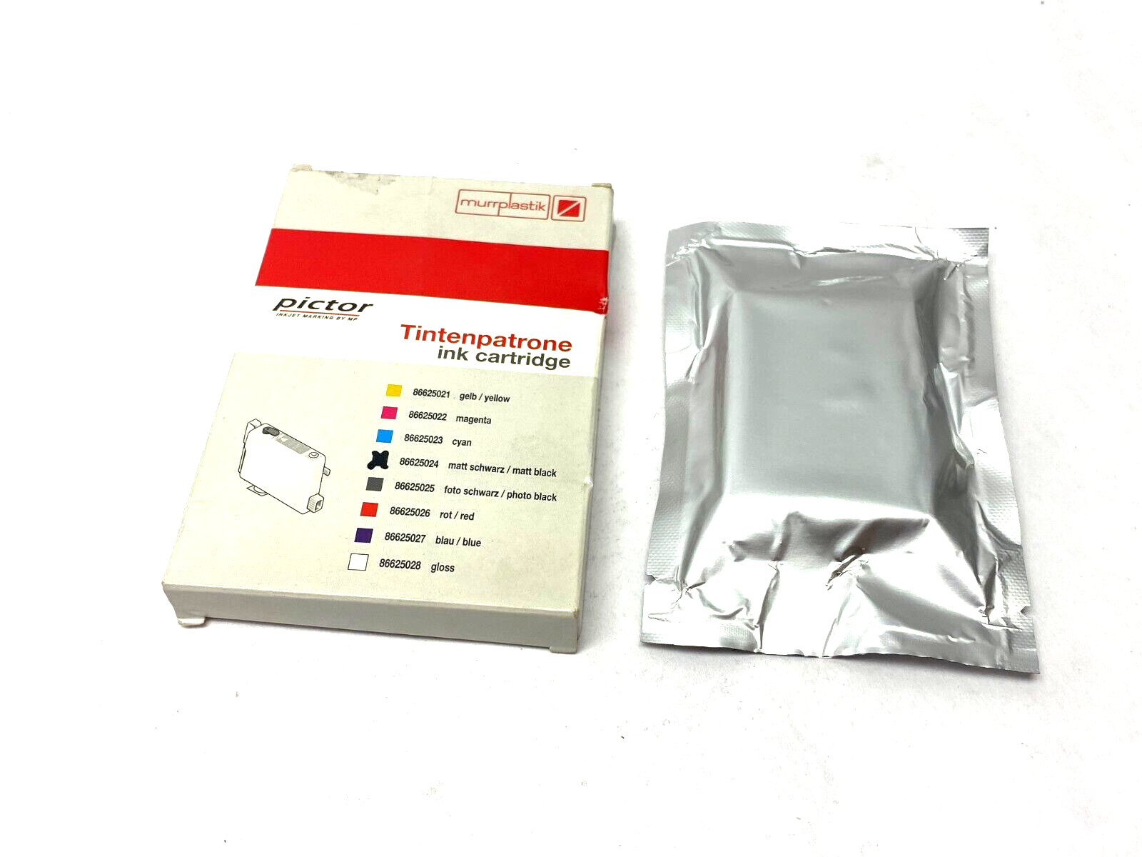 Murrplastik 86625024 Matt/Schwarz Matt Black Pictor Tintenpatroone Ink Cartridge - Maverick Industrial Sales
